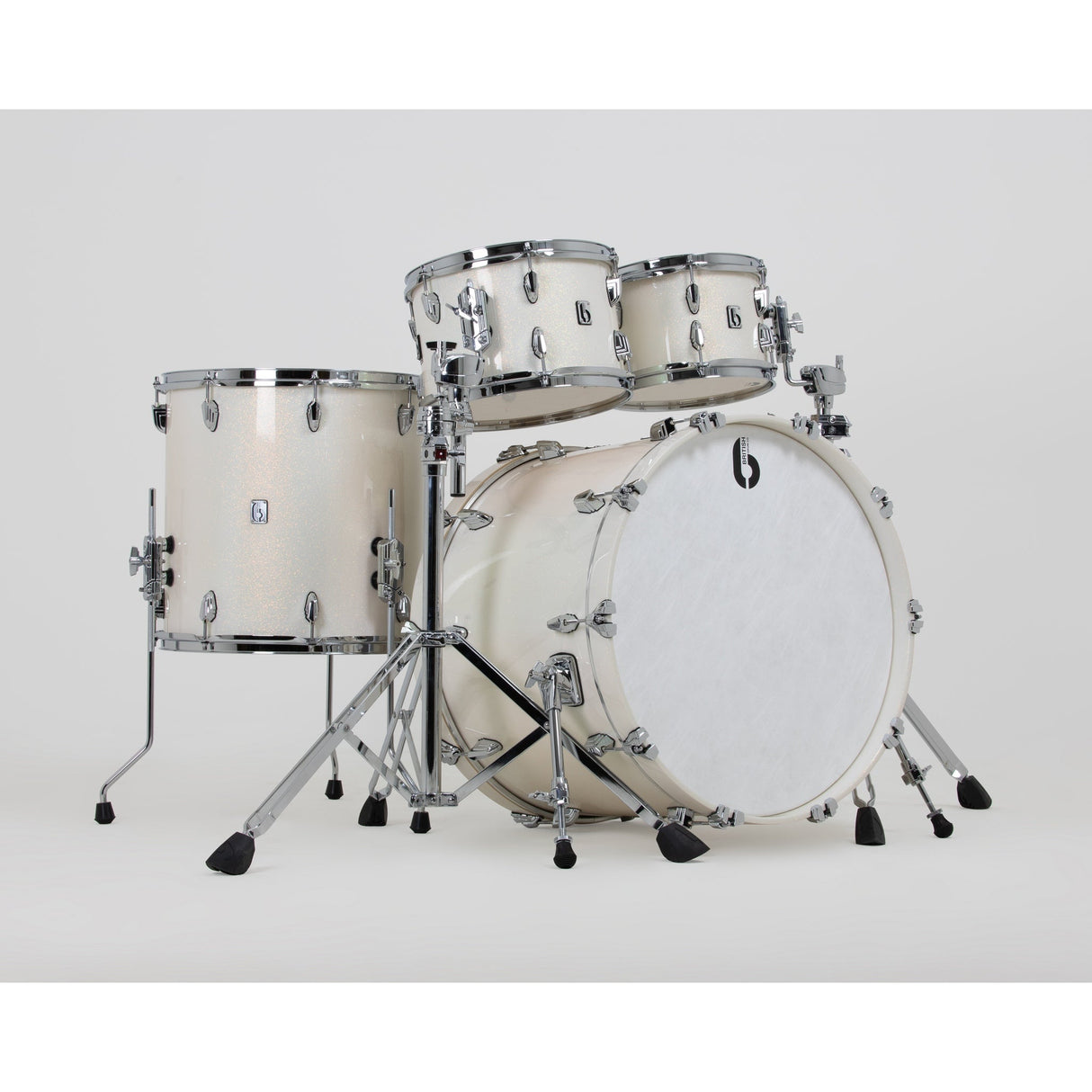 British Drum Co LEG-20-FS-WH Legend Series Fusion 20 Kit, Whitehaven Finish