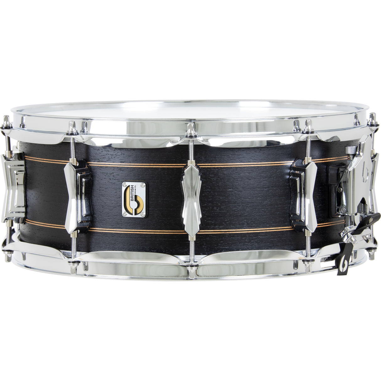 British Drum Co MER-14-55-SN Merlin Series 14x5.5-Inch Snare Drum, Maple and Birch Finish