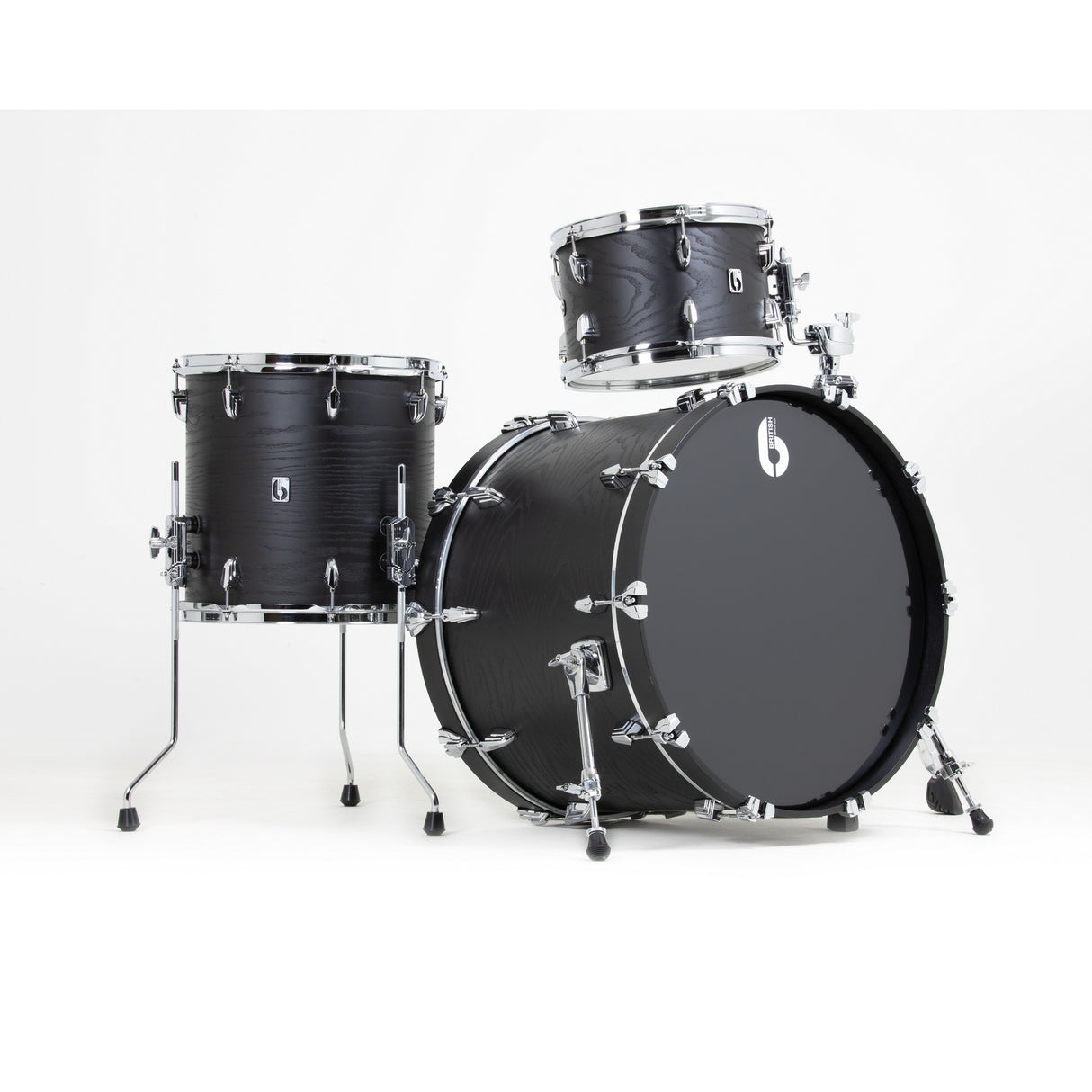 British Drum Co RAV-CB-22 Raven Series Club Kit, Black Ash Finish