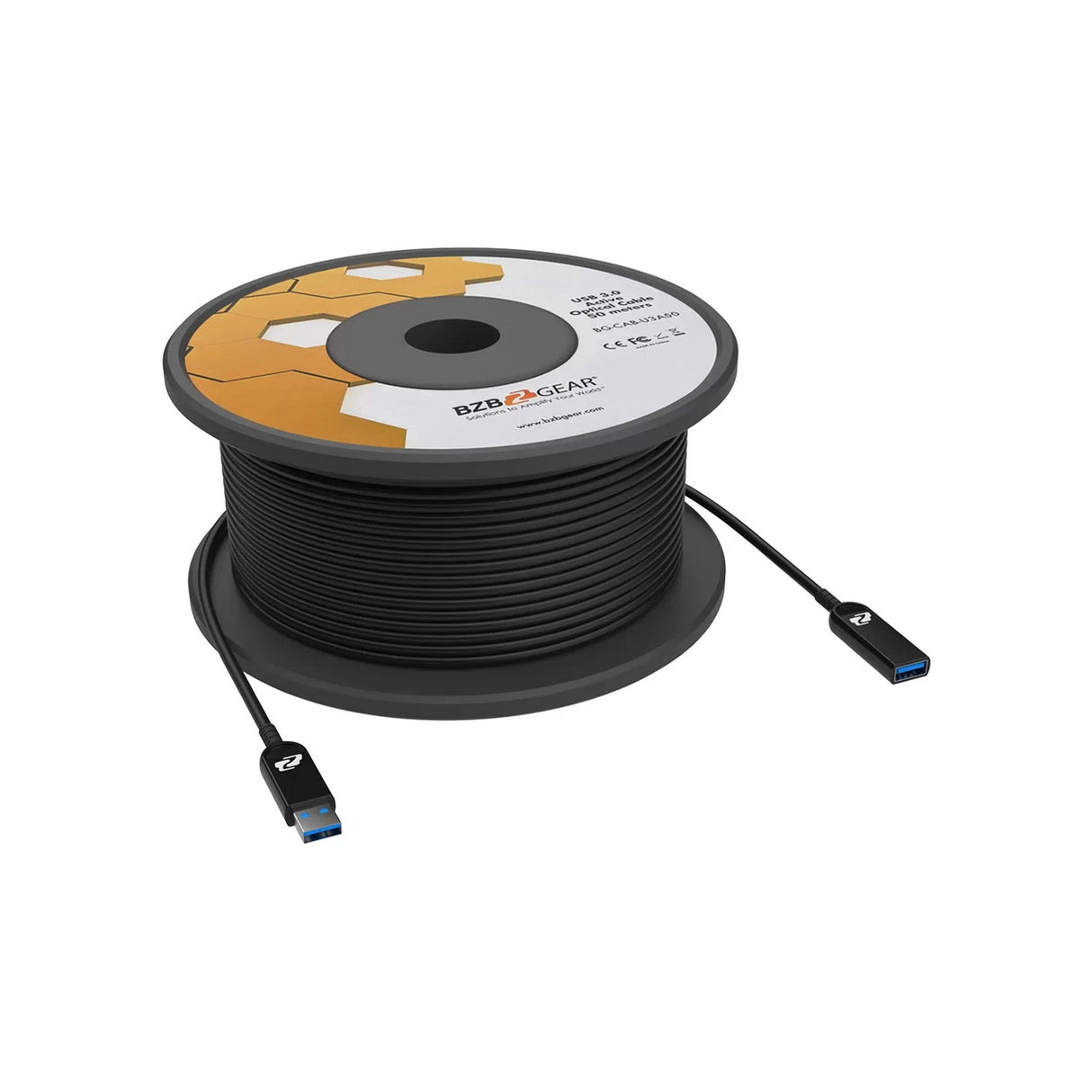 BZBGEAR BG-CAB-U3A10 USB 3.0 AM/AF Active Optical Extension Cable 10m/33ft