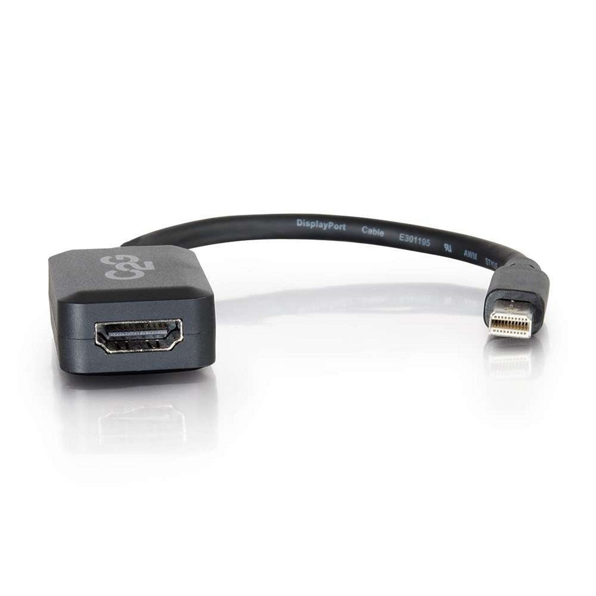 C2G 54313 Mini DisplayPort Male to HDMI Female Adapter Converter 8 Inch