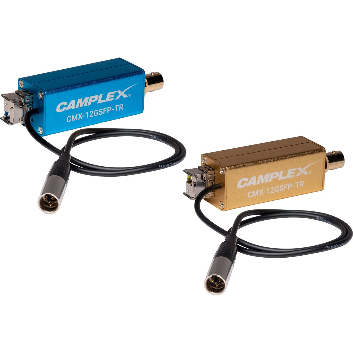 Camplex 12G-SDI LC/SFP Mini One-Channel Unidirectional Single-Mode Fiber Extender Set