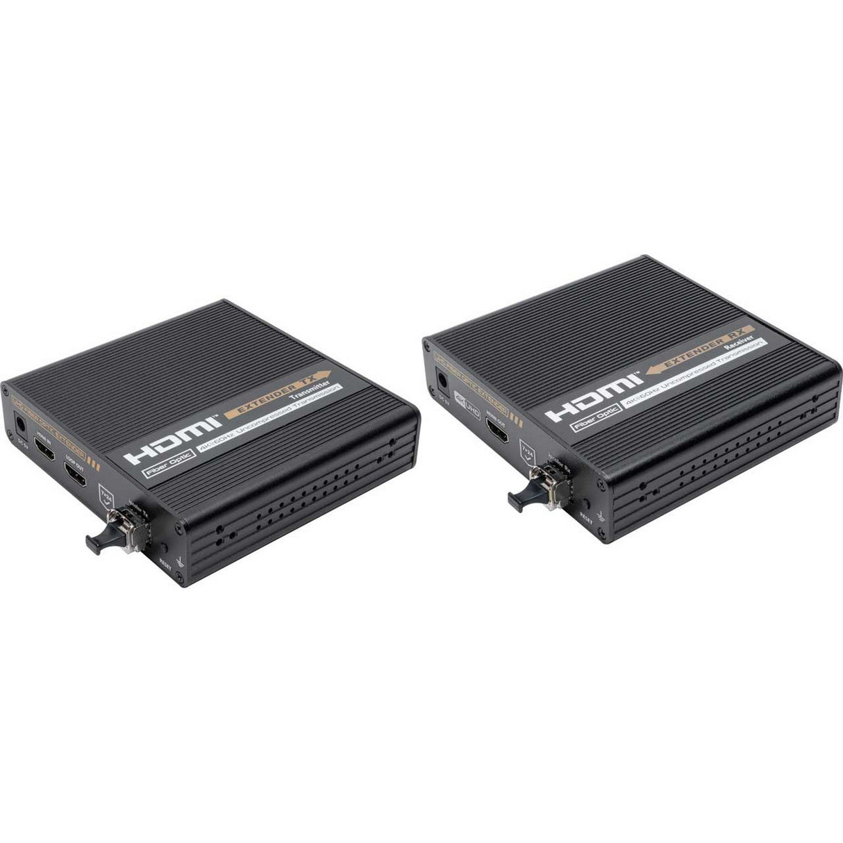 Camplex 4K/2K HDMI 2.0 Over Fiber Extender Set with 10G Ethernet and RS-232
