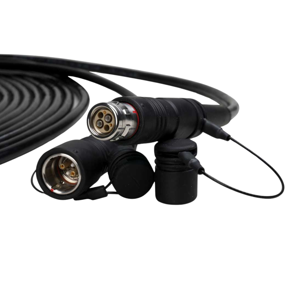 Camplex HF-FUWPUW-T LEMO Tactical SMPTE Hybrid Fiber Camera Cable