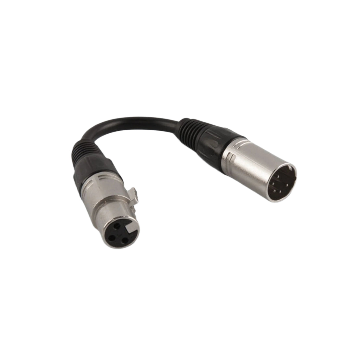 Chauvet DJ DMX3F5M 3-Pin Female to 5-Pin Male XLR Cable 6-Inch