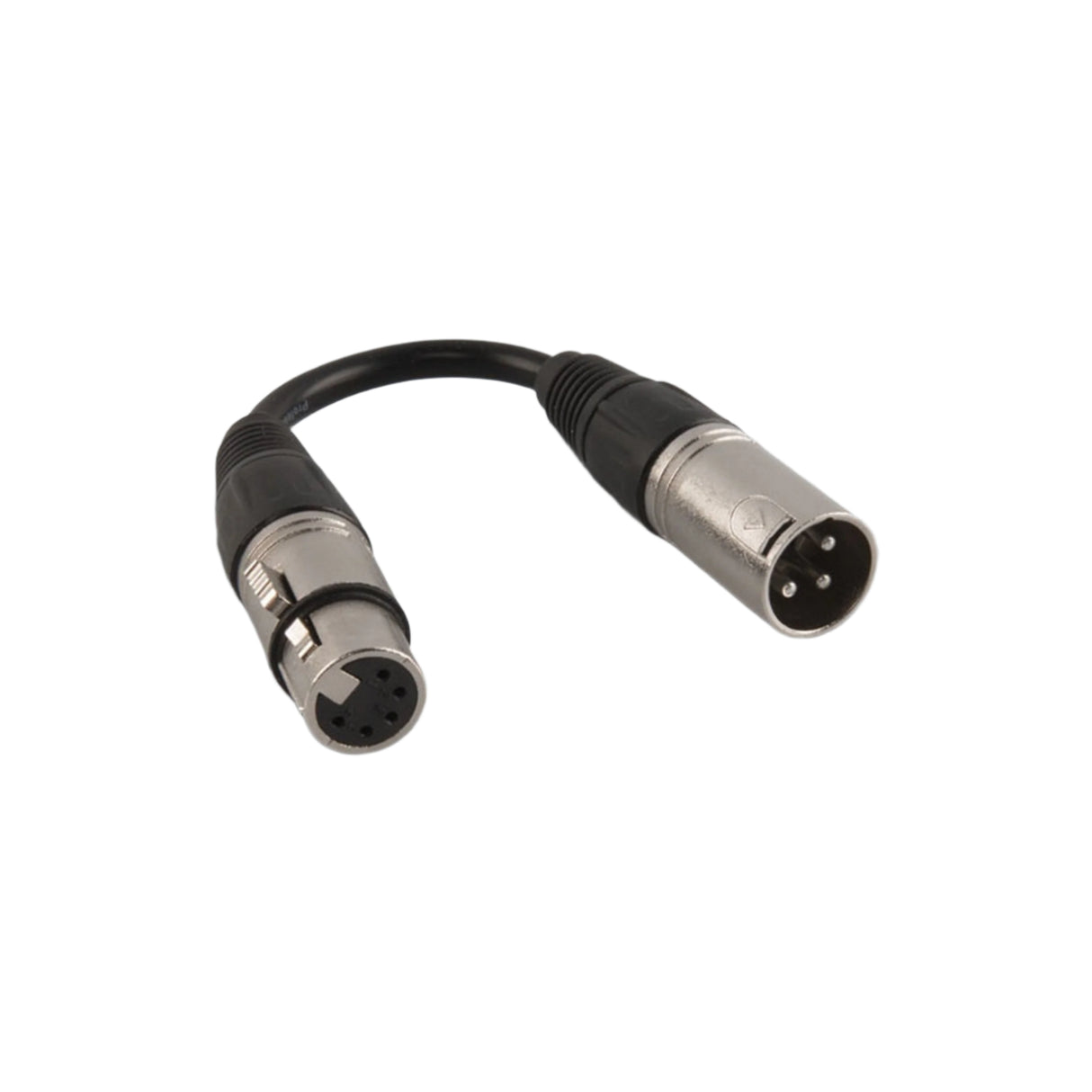 Chauvet DJ DMX5F3M 5-Pin Female to 3-Pin Male XLR Cable 6-Inch