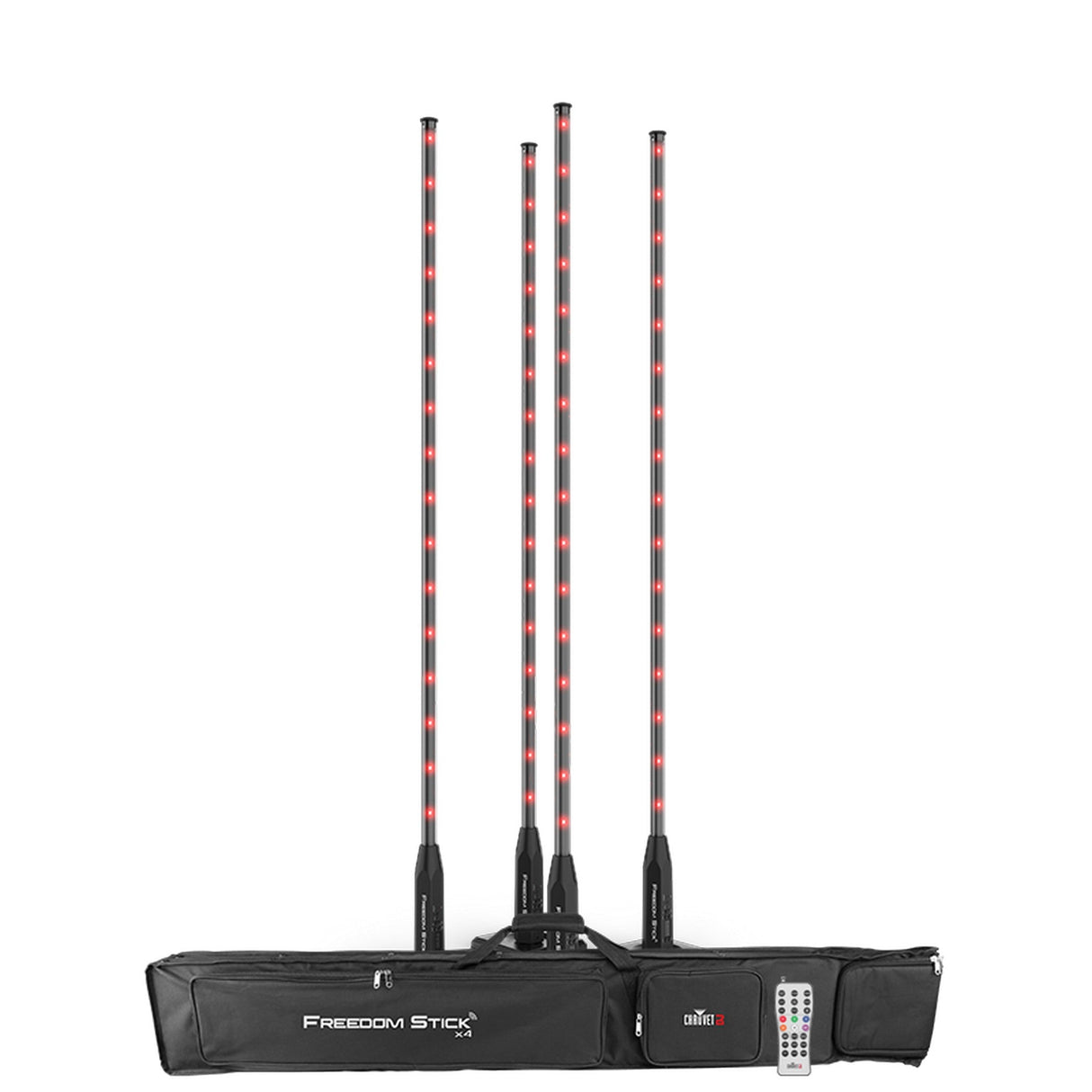 Chauvet DJ Freedom Stick X4 Battery-Powered Free-Standing LED Array Lights 4-Pack