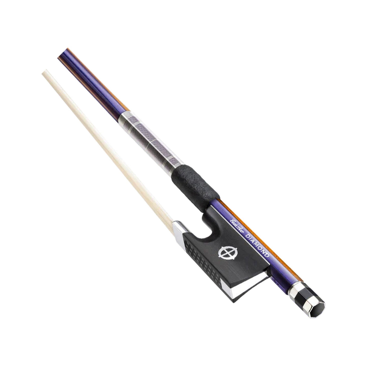 CodaBow DSA4PRA Chroma Diamond SX Violin Bow Ruby Amethyst Prismatic with Amethyst Winding