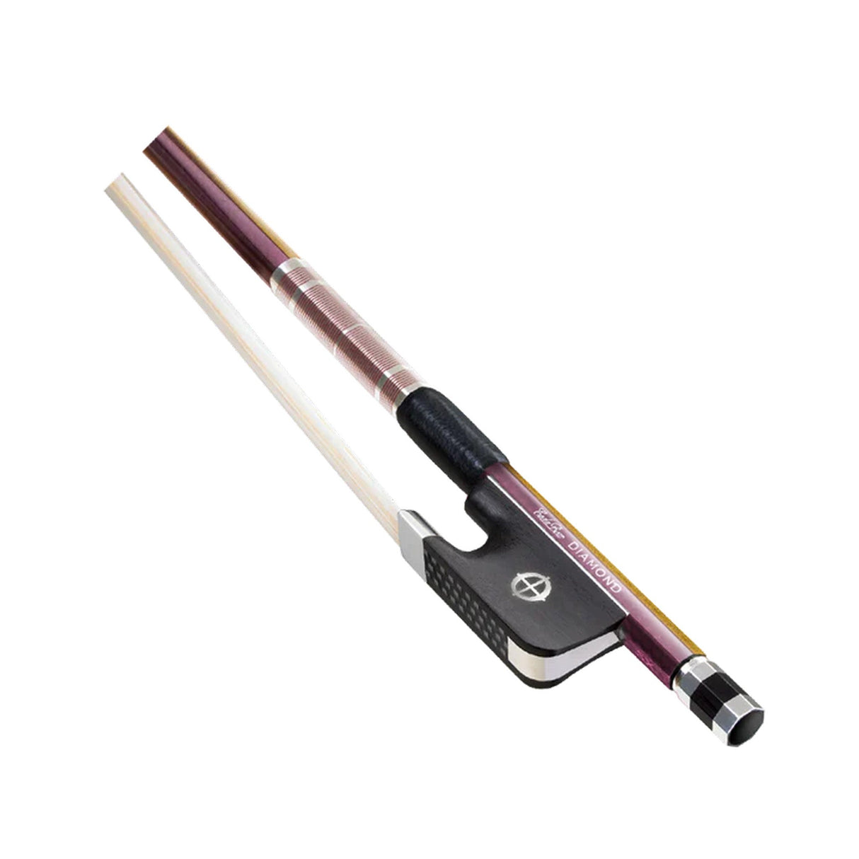 CodaBow DSB4ROR Chroma Diamond SX Viola Bow Ruby Amber Prismatic with Ruby Winding
