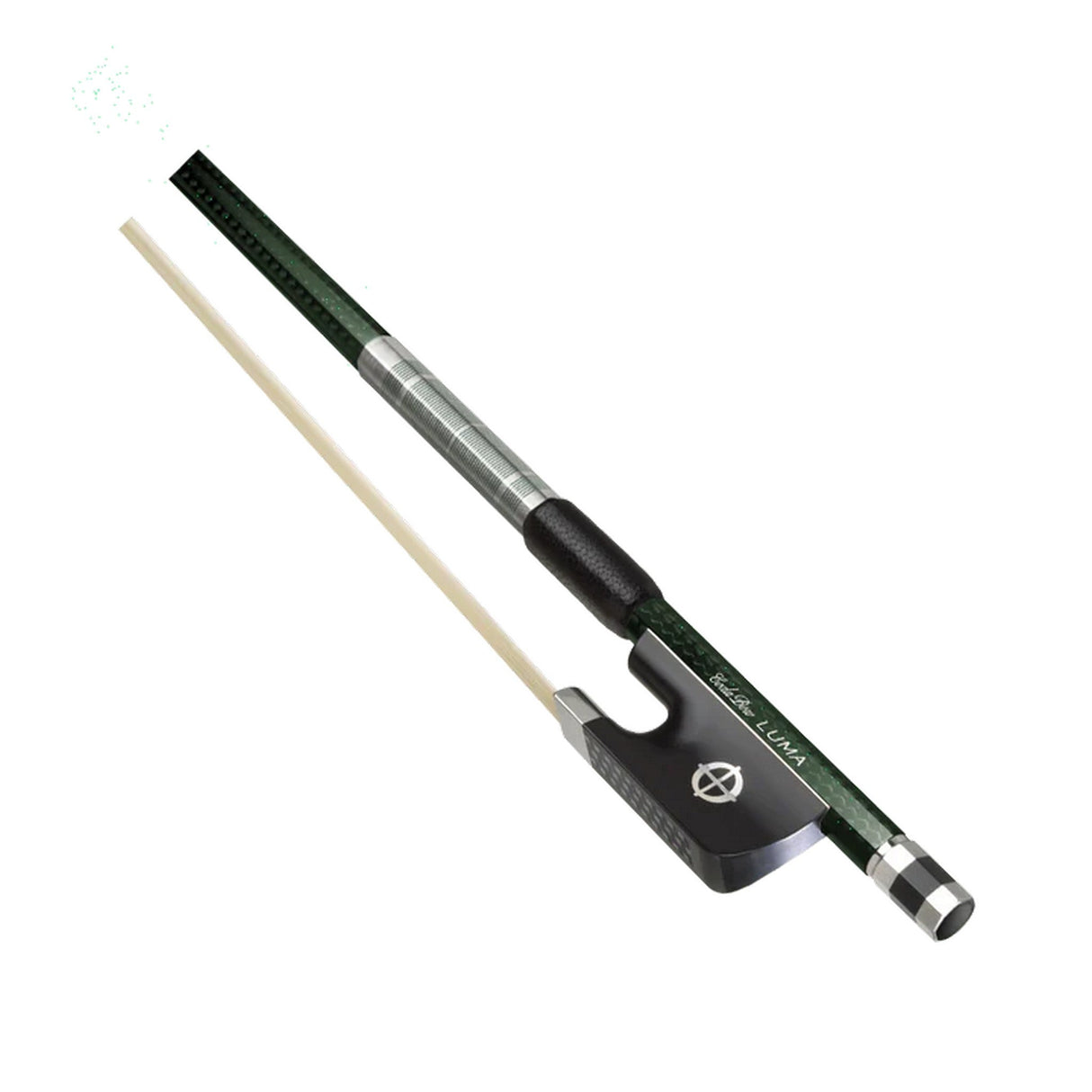 CodaBow SLA4GG Chroma Luma Violin Bow Emerald Metallic with Emerald Winding