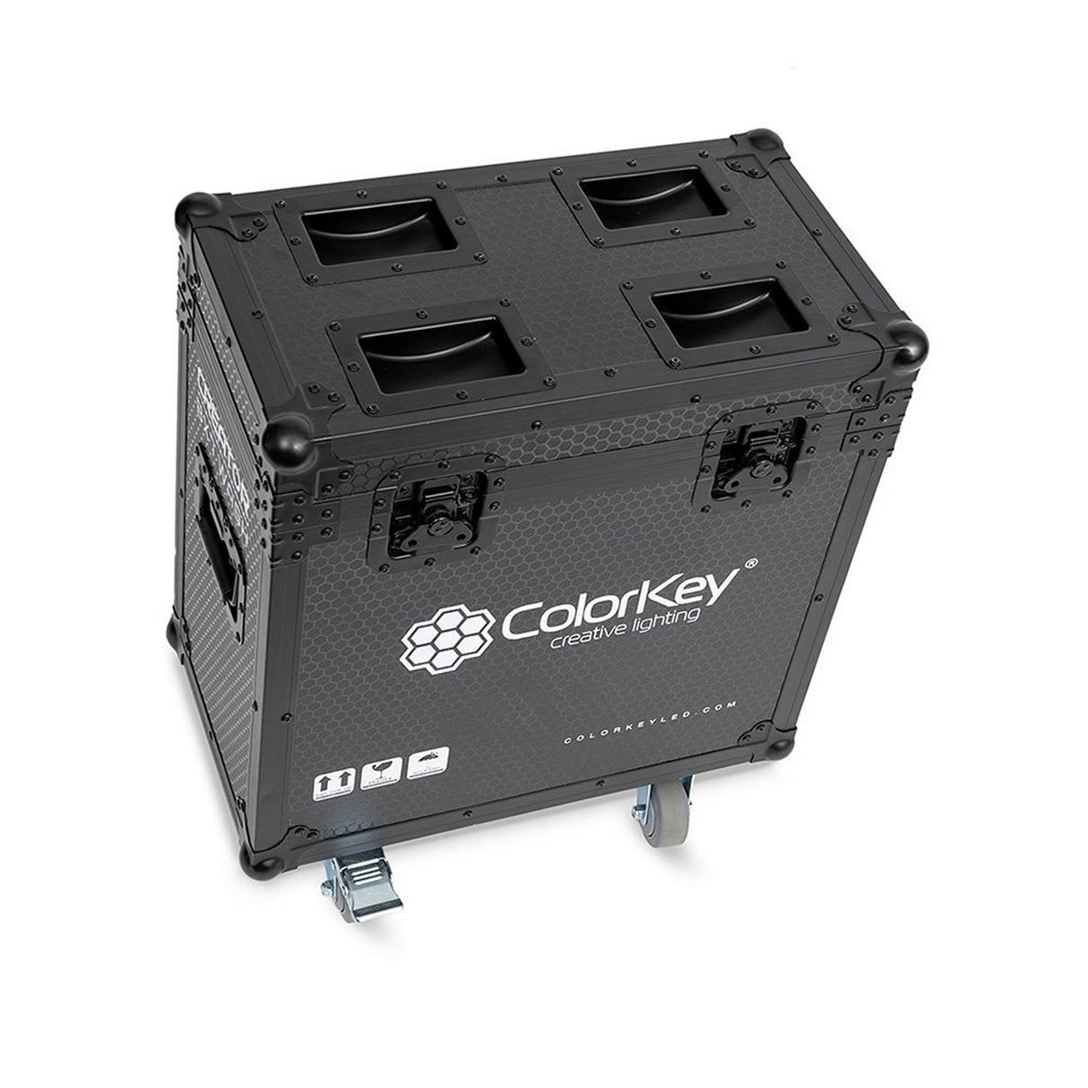 ColorKey 2-Piece Flight Case with Castors for Creator BX7 Wash Moving Head Black