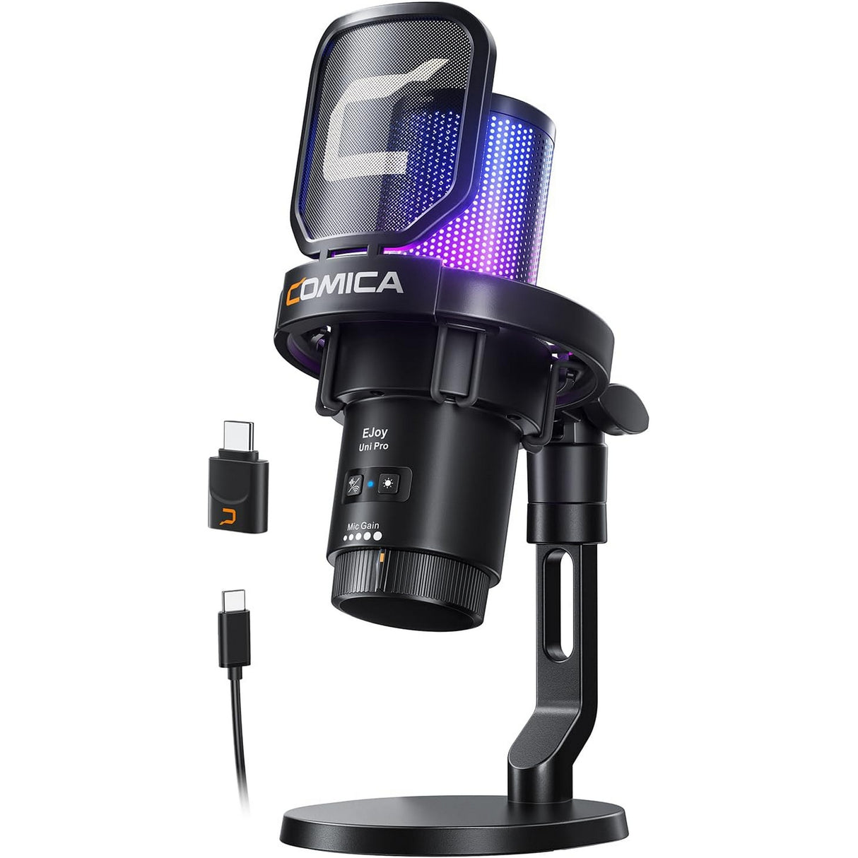 COMICA EJoy Uni Pro D Wireless USB Gaming Microphone with Noise Cancellation