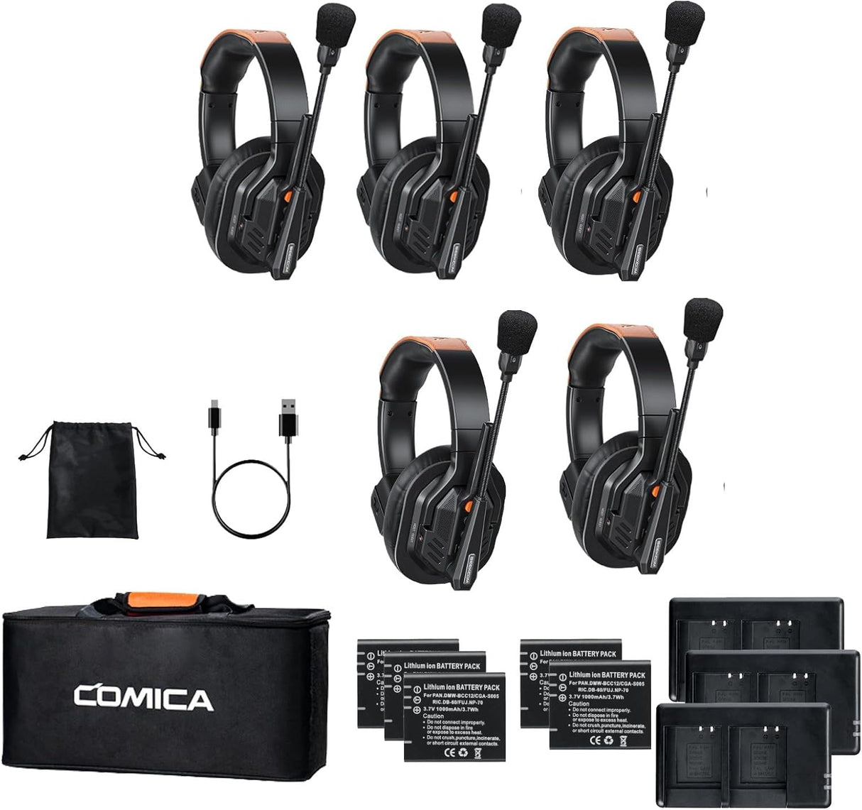 COMICA Seekcom S1 Wireless Intercom Headset System 2.4G