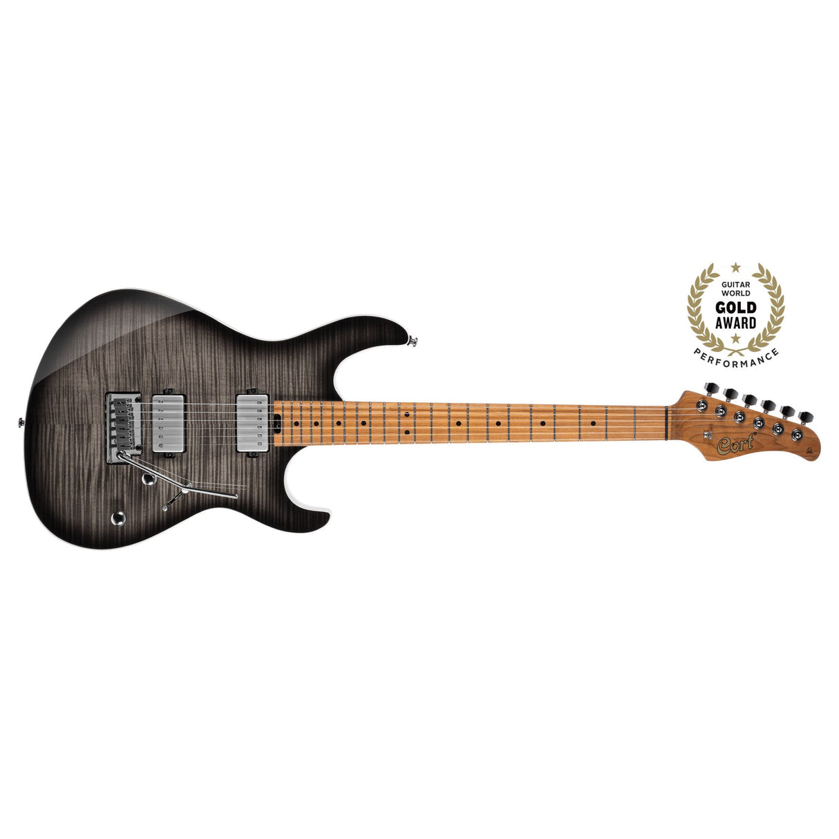 Cort G290 Fat II Double Cutaway Electric Guitar - Trans Black Burst - guitar