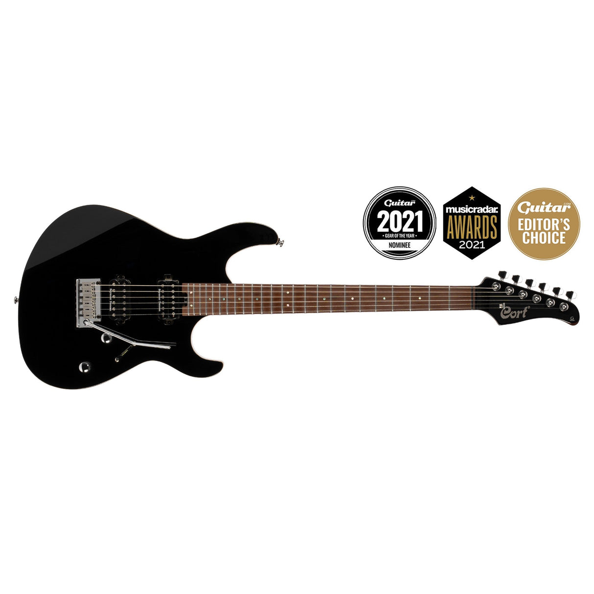 Cort G300 Pro Series Double Cutaway Electric Guitar - Black - guitar