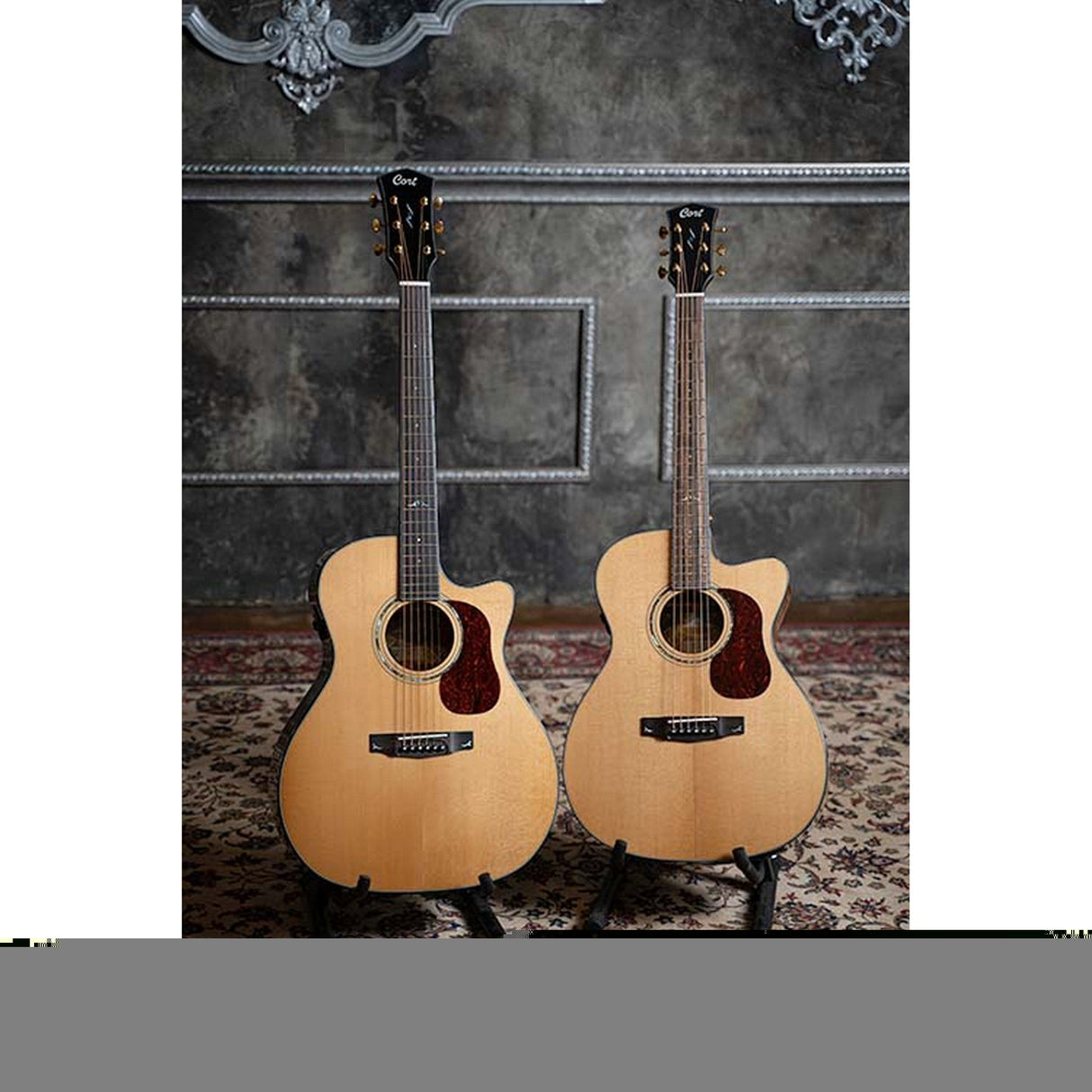 Cort GOLD A6 Acoustic-Electric Guitar Bocote Natural - guitar