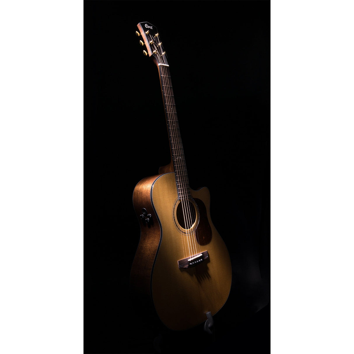 Cort GOLD A6 Acoustic-Electric Guitar Natural - guitar