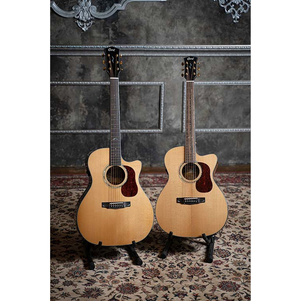 Cort GOLD OC6 Acoustic-Electric Guitar Bocote Natural - guitar