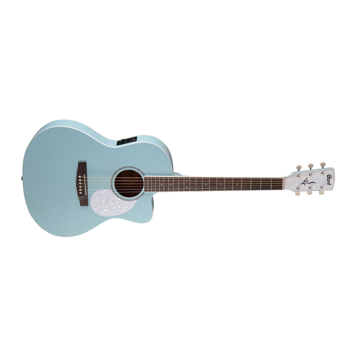 Cort Jade Classic Acoustic-Electric Guitar with Bag - Sky Blue - guitar