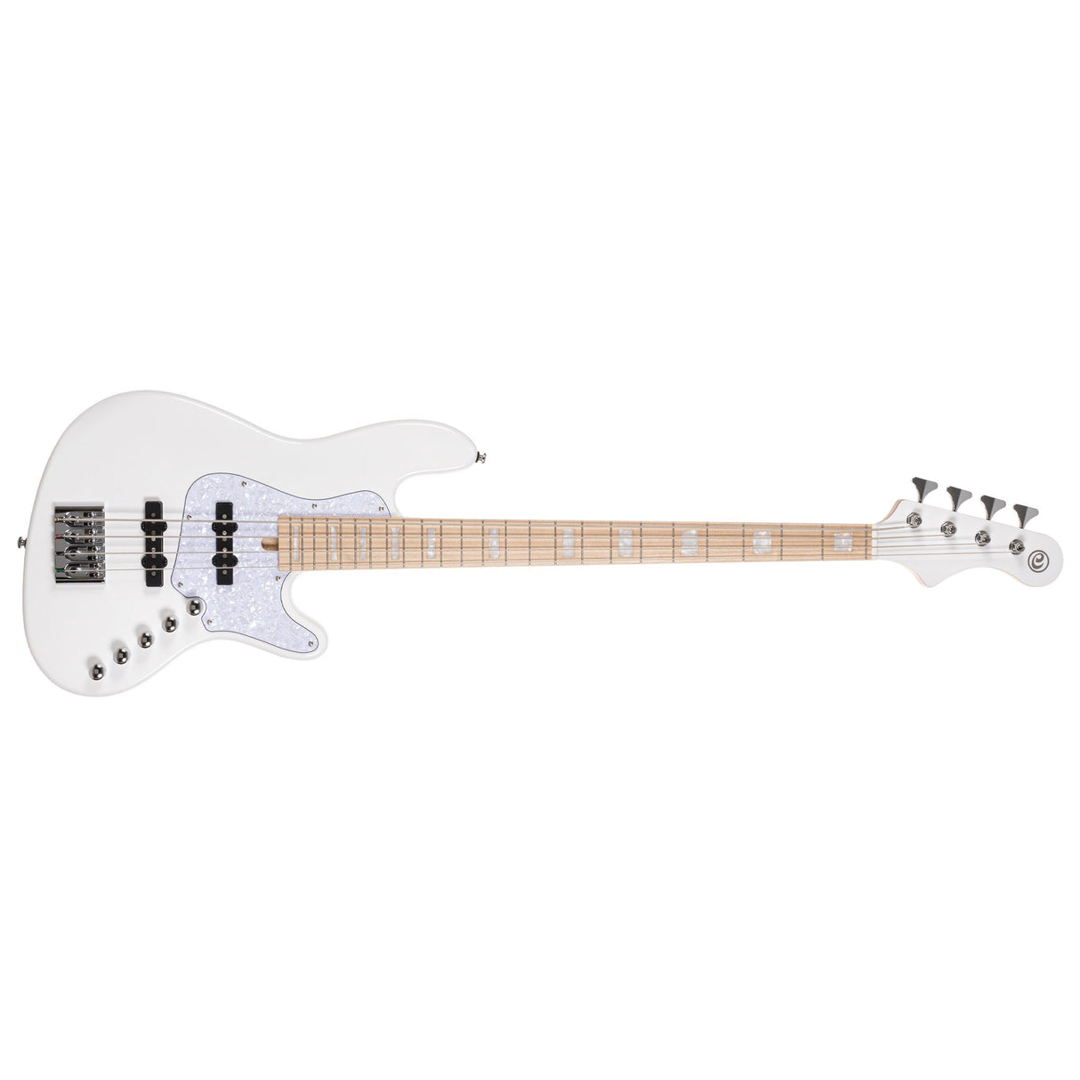 Cort Elrick NJS 4 String Bass Guitar - White - guitar