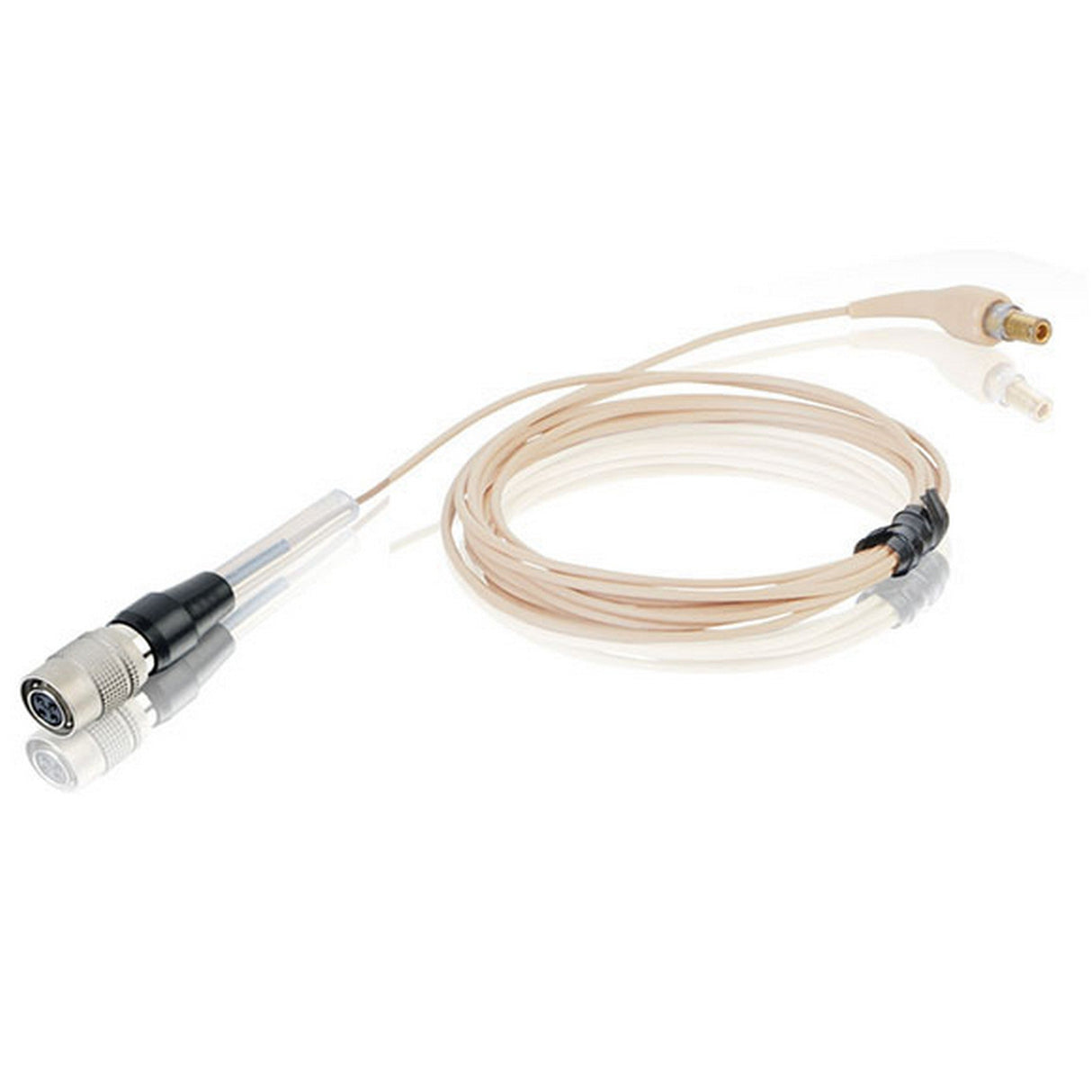 Countryman H6 Headset Snap On Cables for Audio Technica with Hirose 4-Pin Connector Light Beige