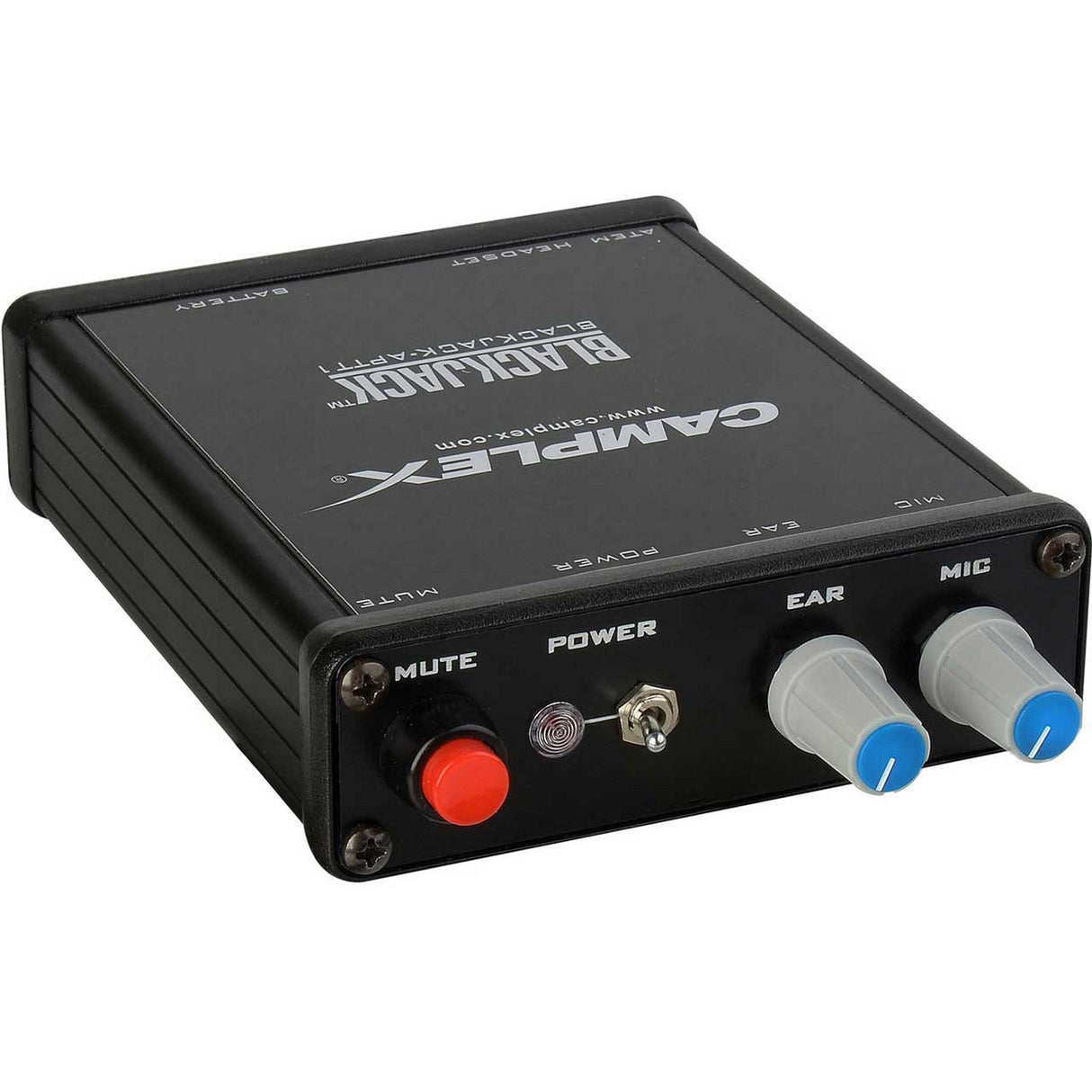 Camplex BLACKJACK-APTT1 Push to Talk Headset Active Adapter for Blackmagic ATEM Camera Converter 4 Pin XLR Female