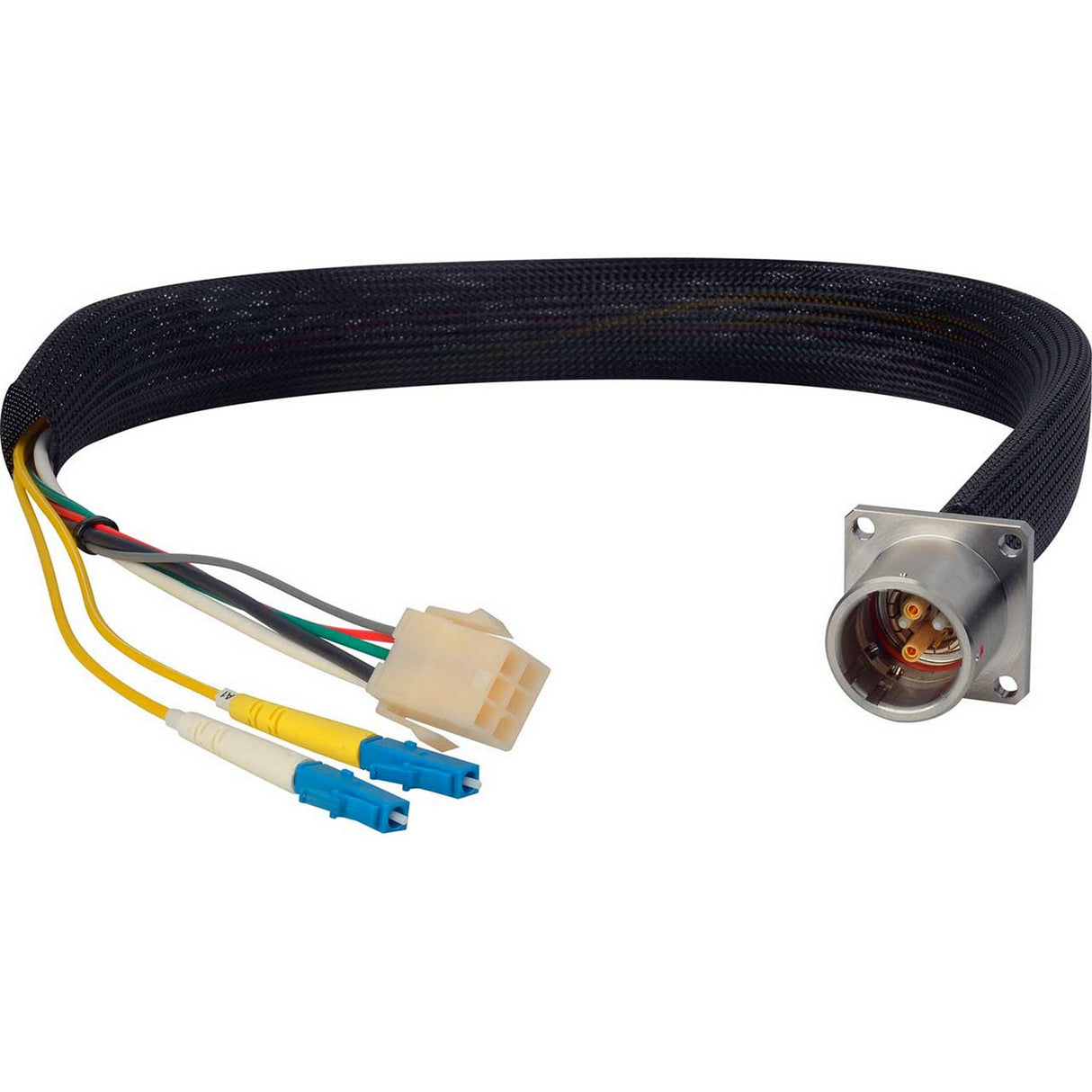 Camplex HF-EDWBP3LC-24IN LEMO EDW to Duplex LC/6-Pin Power Fiber Breakout Cable 24-Inch