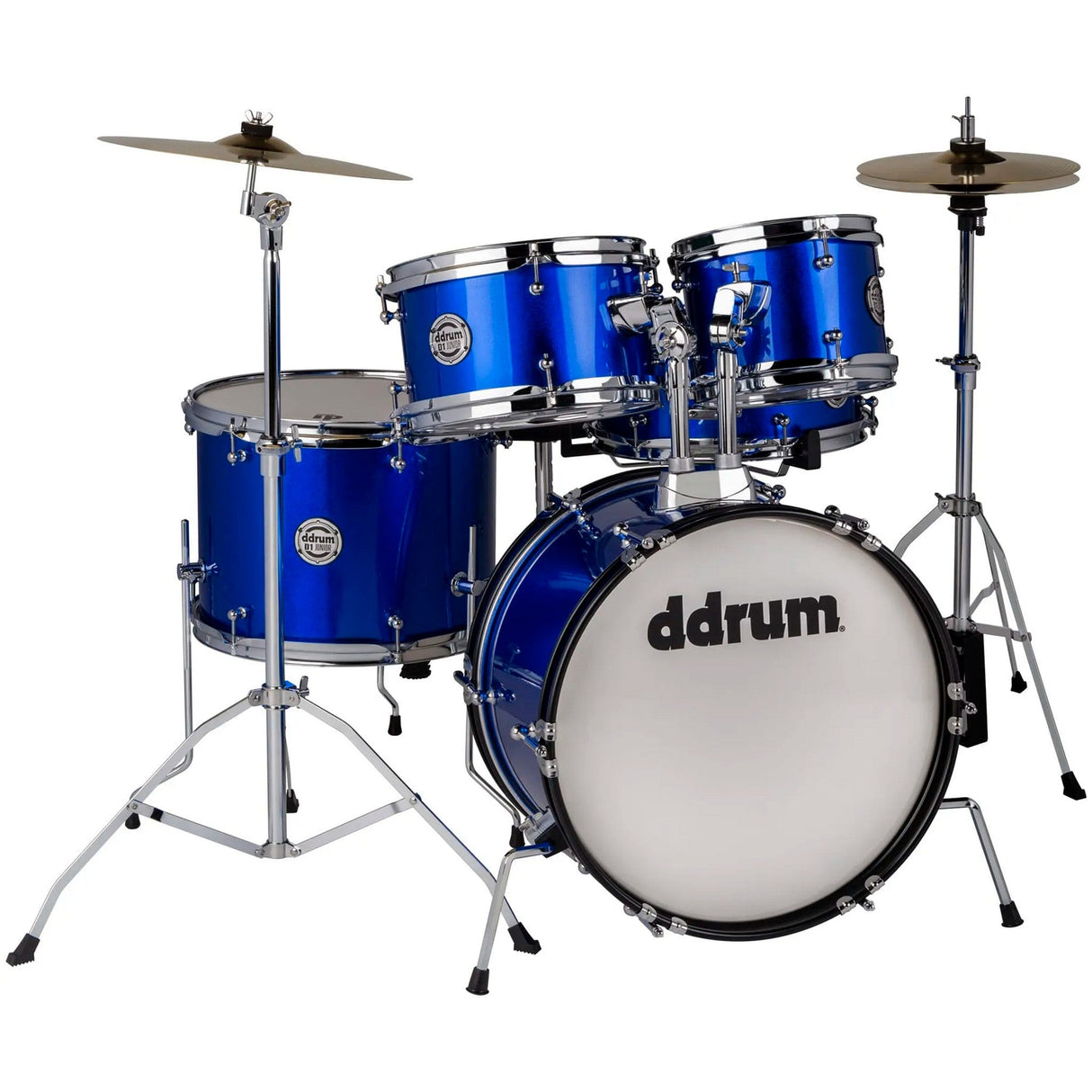 ddrum D1 Junior Complete Drum Set with Cymbals - Cobalt Blue