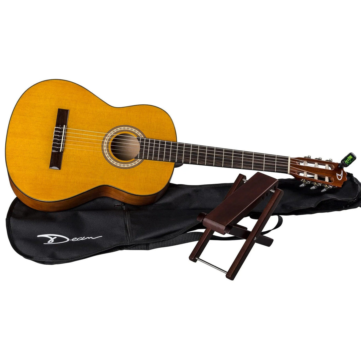 Dean Guitars Classical Pack Acoustic Guitar with Gig Bag and Foot Stool - guitar
