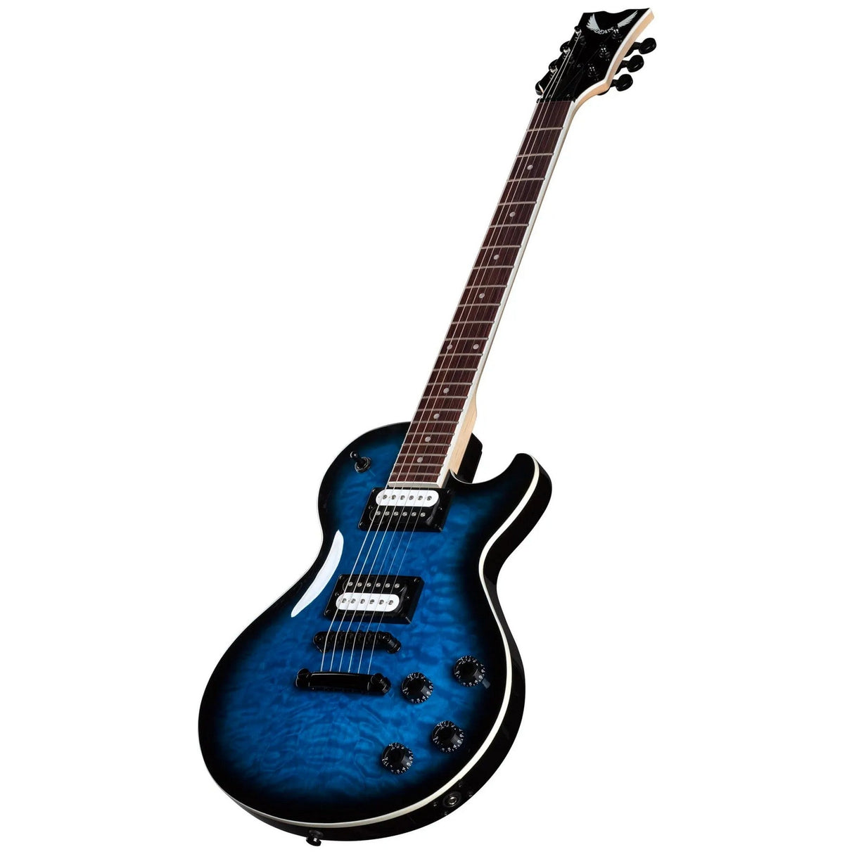 Dean Guitars Thoroughbred X Quilt Maple Trans Blue Burst Electric Guitar - guitar