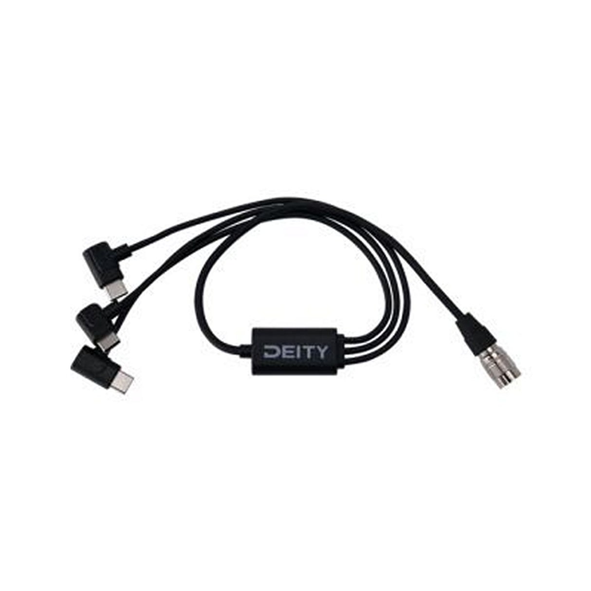 Deity SPD‑HR3U 4‑Pin Hirose Push‑Power to Triple USB‑C Cable