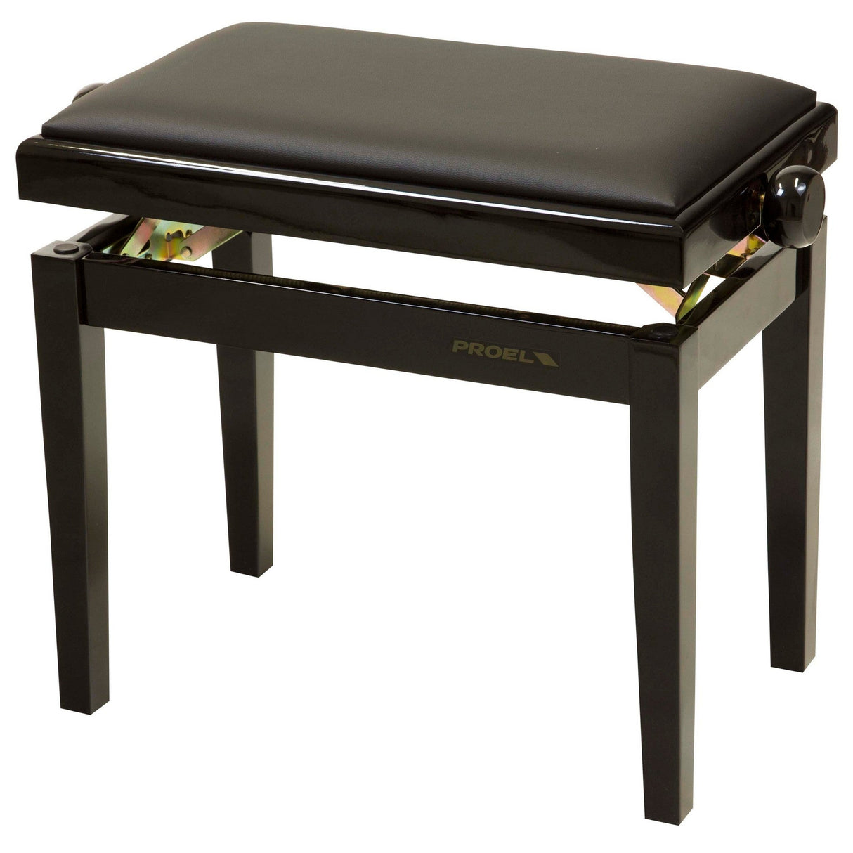 Dexibell PB90SBBBK Height Adjustable Wooden Bench Black Polished