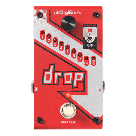 DigiTech The Drop Compact Polyphonic Drop Tune Pedal - Red