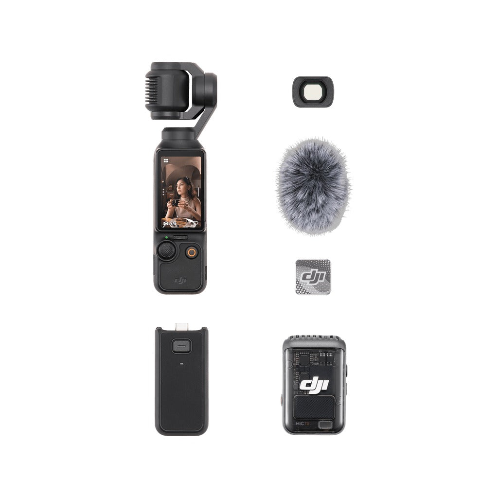 DJI Osmo Pocket 3 Creator Combo, 1-Inch 4K Gimbal Camera with DJI Mic 2 TX