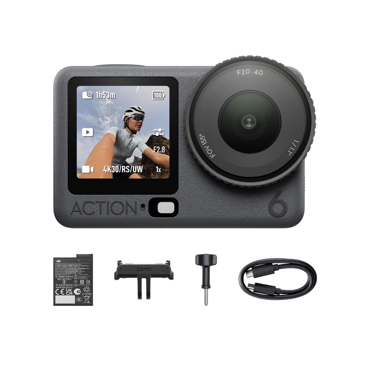 DJI Osmo Action 6 Adventure Combo 8K Variable Aperture Action Camera