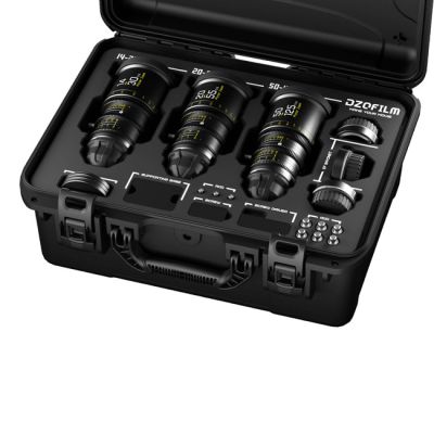 DZOFILM Pictor T2.8 Super35 Zoom 3‑Lens Bundle (Black, PL & EF Mount, 14–30 mm + 20–55 mm + 50–125 mm)