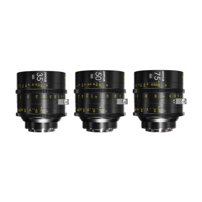 DZOFILM VESPID Cyber Full Frame 3-Lens Kit (35 mm, 50 mm & 75 mm T2.1; PL & EF Mounts)
