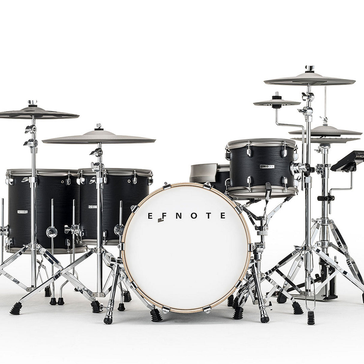 EFNOTE 7X Acoustic Designed Electronic Drum Set Black Oak Wrap