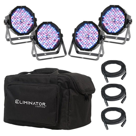 Eliminator Lighting Mega Flat PAK EP RGB + UV Low Profile LED Par Pack
