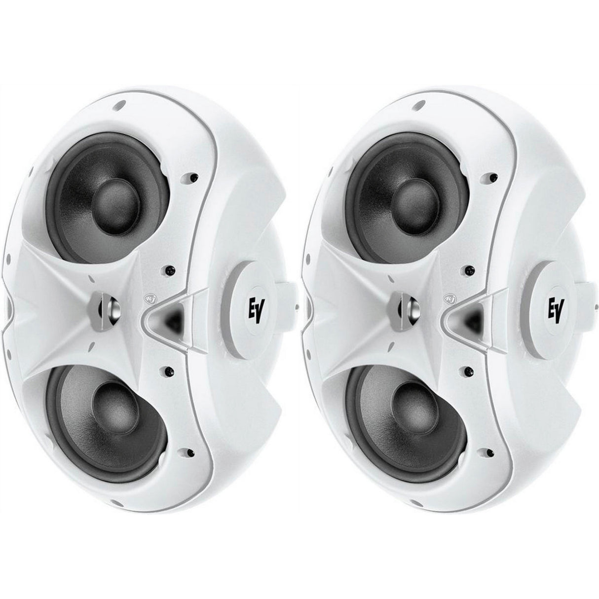 Electro-Voice EVID 4.2W 4 in Two Way Surface Mount Speakers White Pair