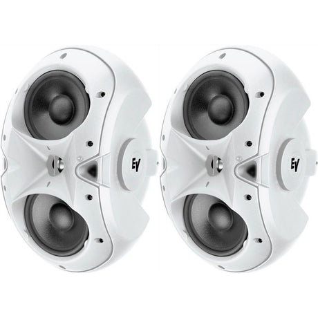 Electro-Voice EVID 4.2W 4-Inch Two Way Surface Mount Speakers White Pair (Used) - used