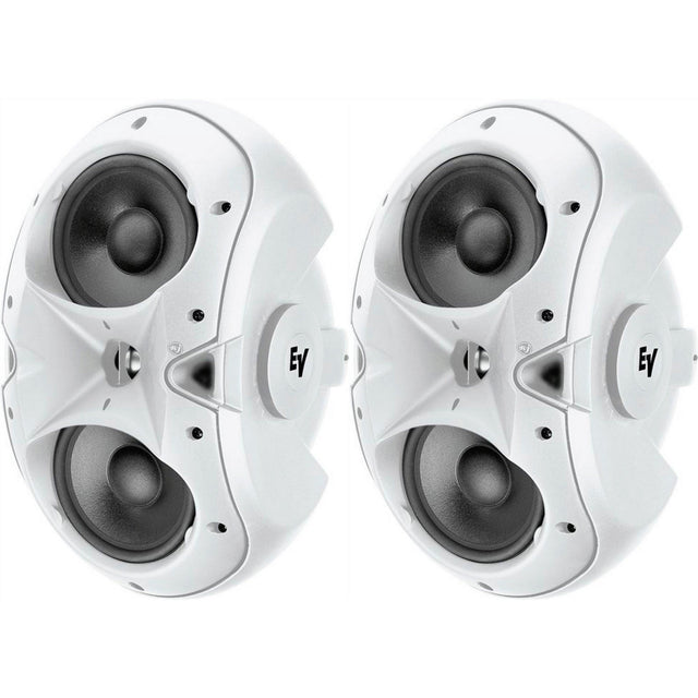Electro-Voice EVID 4.2W 4-Inch Two Way Surface Mount Speakers White Pair (Used) - used