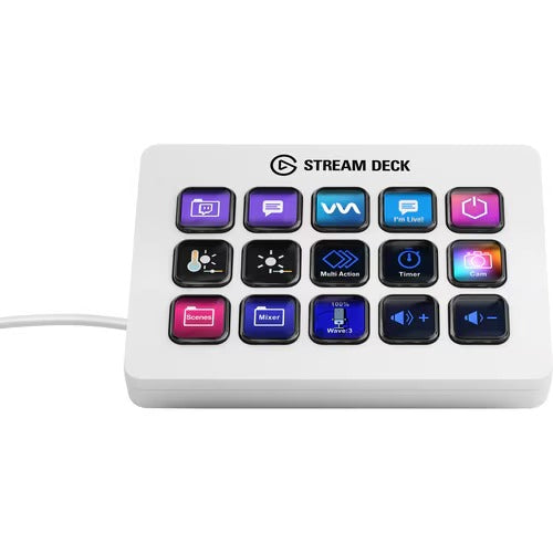 lgato 10GBA9911 Stream Deck MK.2 (White) 15-Key Macro Controller