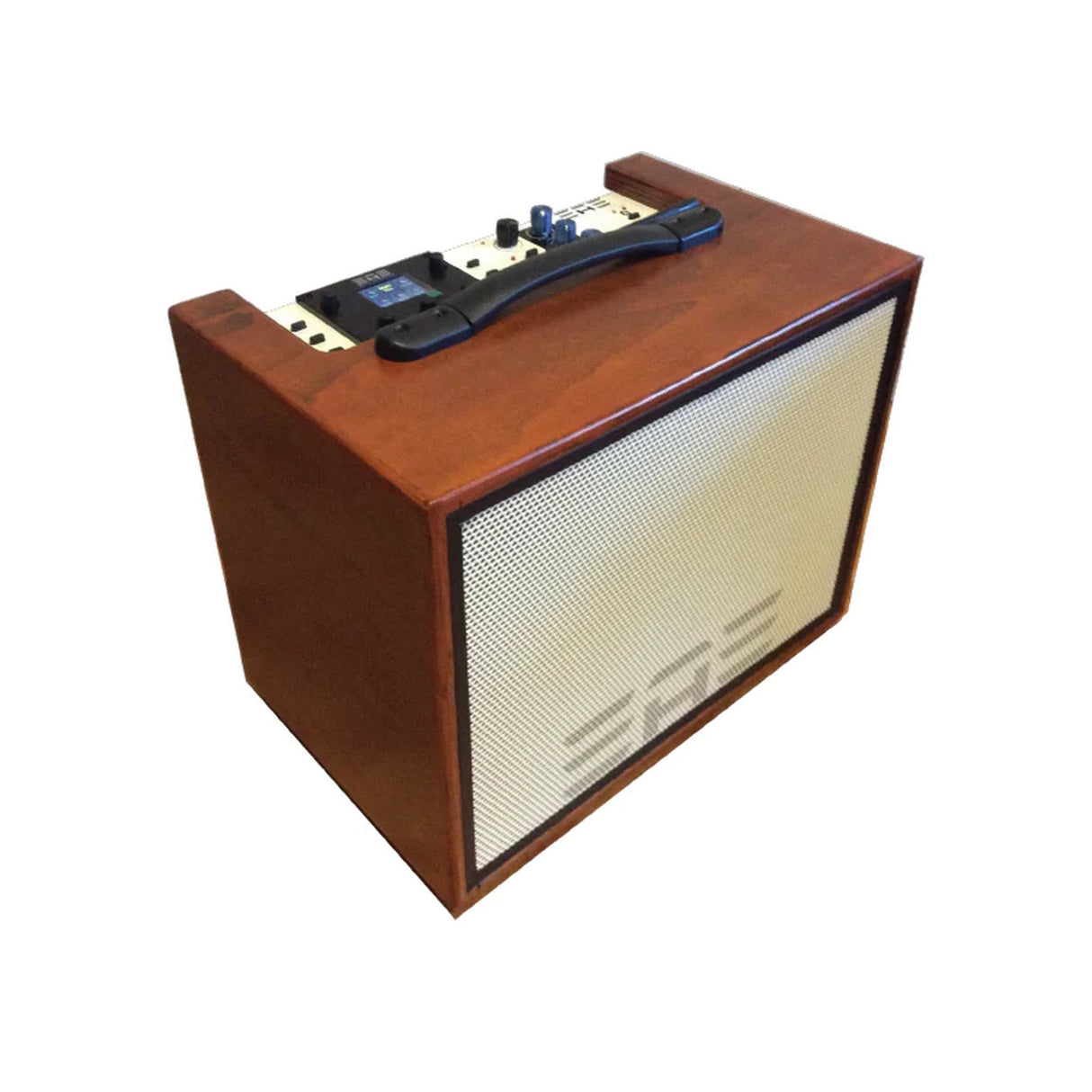 Elite Acoustics D6-58 120-Watt 6-Channel Bluetooth Acoustic Guitar and Vocal Amplifier - Wood - amps