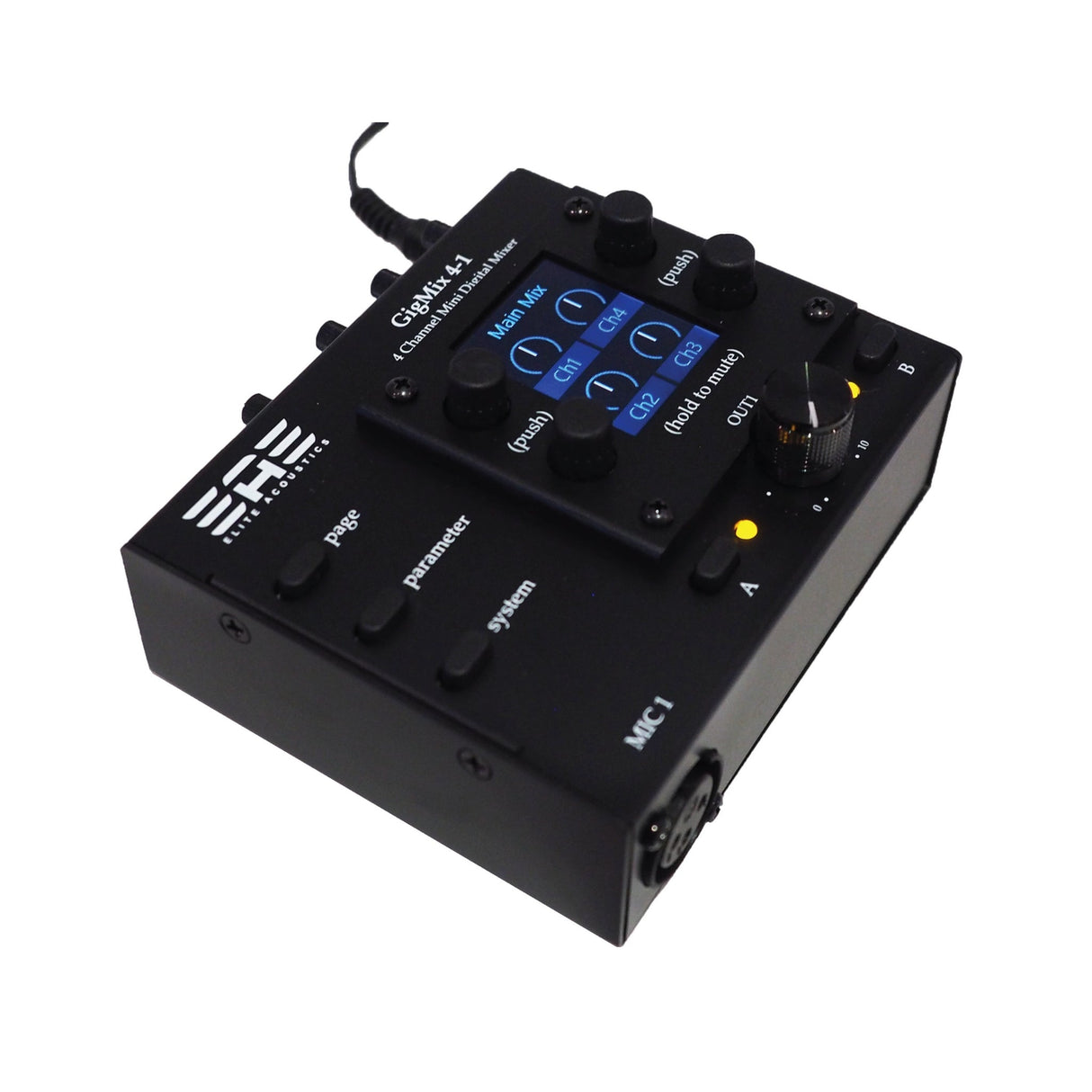 Elite Acoustics GigMix 4-1 4-Channel Mini Digital Mixer - Standard