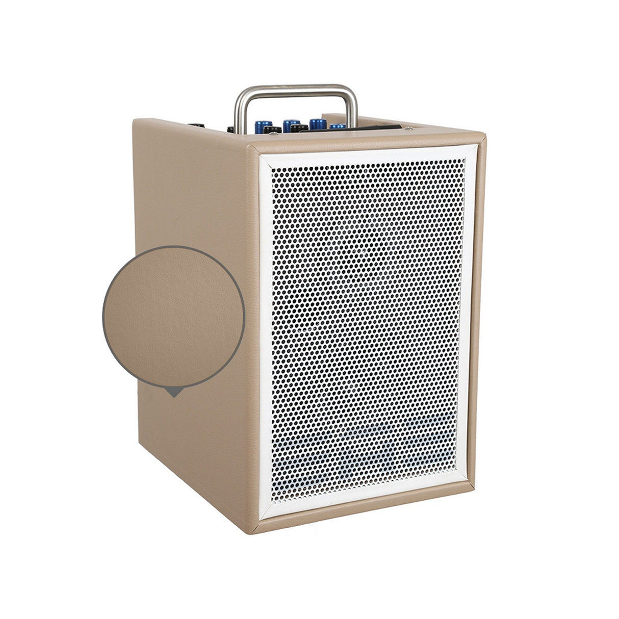 Elite Acoustics A1-4 3-Channel Rechargeable Bluetooth Acoustic Guitar Amplifier - Tan - amps