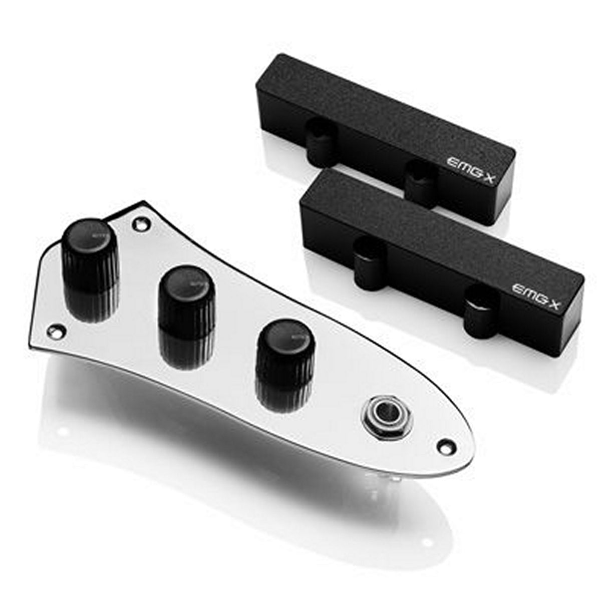 EMG JX System Jazz Active Bass Pickup with Control Plate Black - accessories