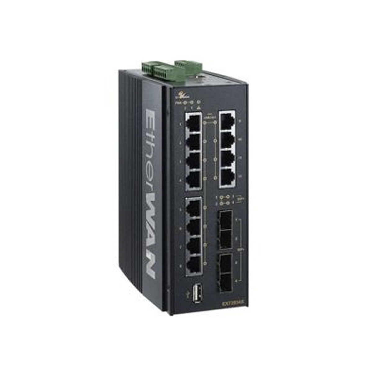 EtherWAN EX73924X-0VB 8-Port 10/100/1000BASE-T with 4 1G/10G SFP + Ports