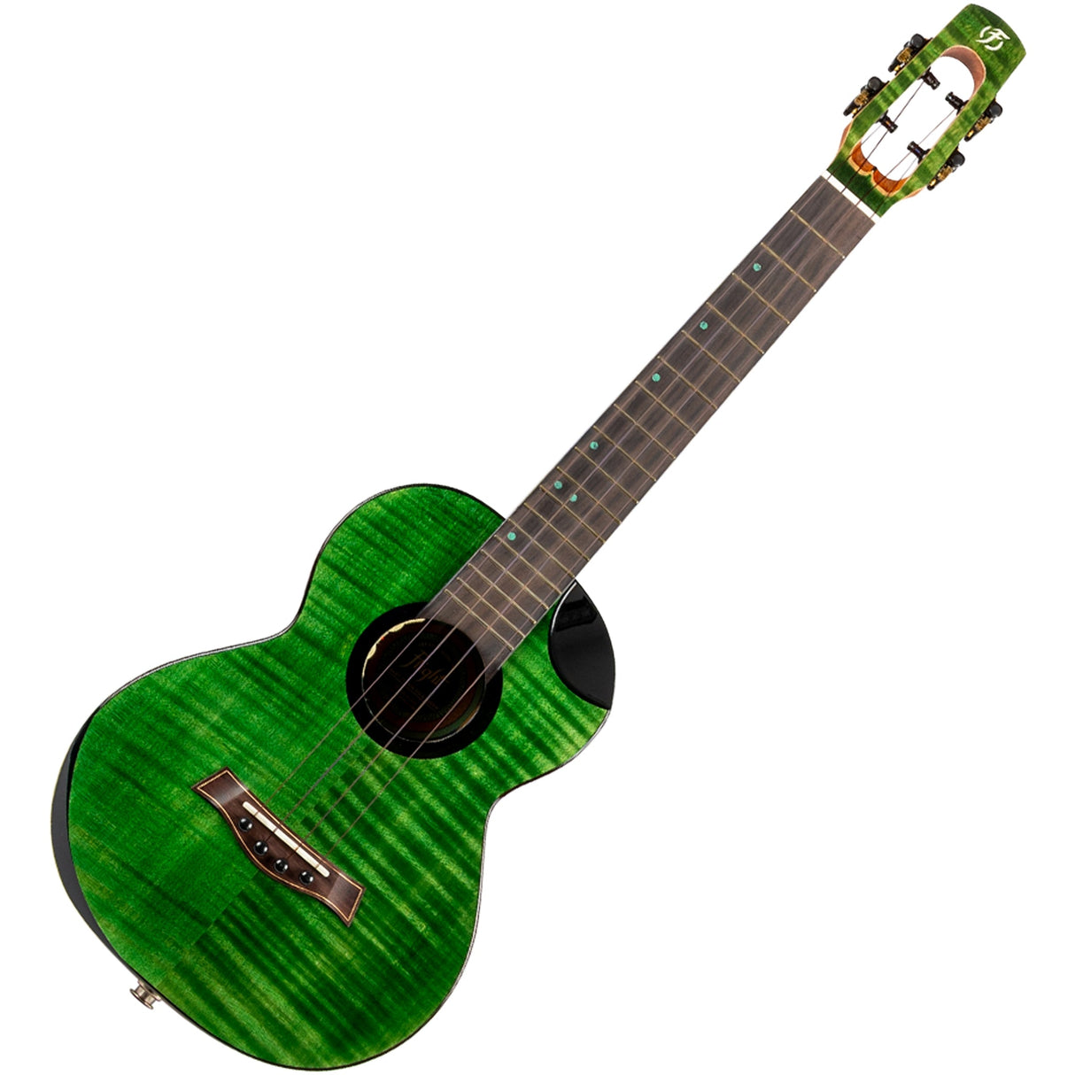 Flight Comet EQ-A Tenor Mahogany Ukulele Green