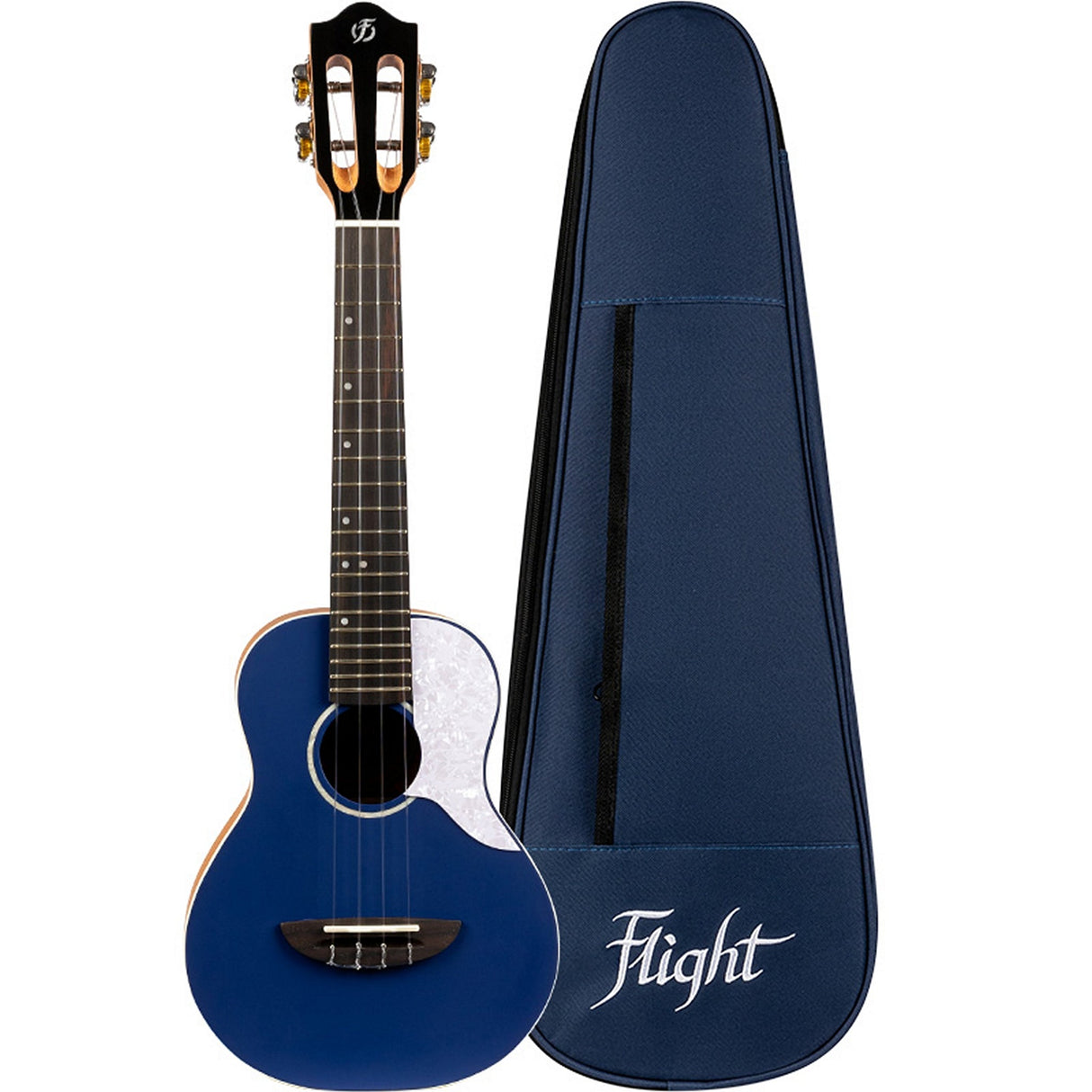 Flight Iris Solid Spruce Top Concert Ukulele - Blue